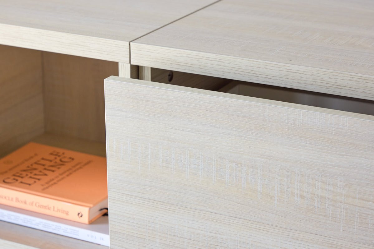 TV-Lowboard Skagen Whitewash – Helles skandinavisches Design