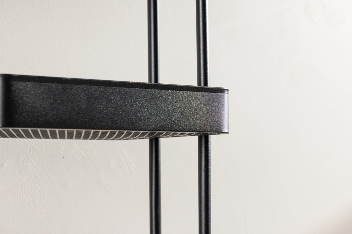 Shelf Manaus – Rolling shelf with 4 shelves in Black