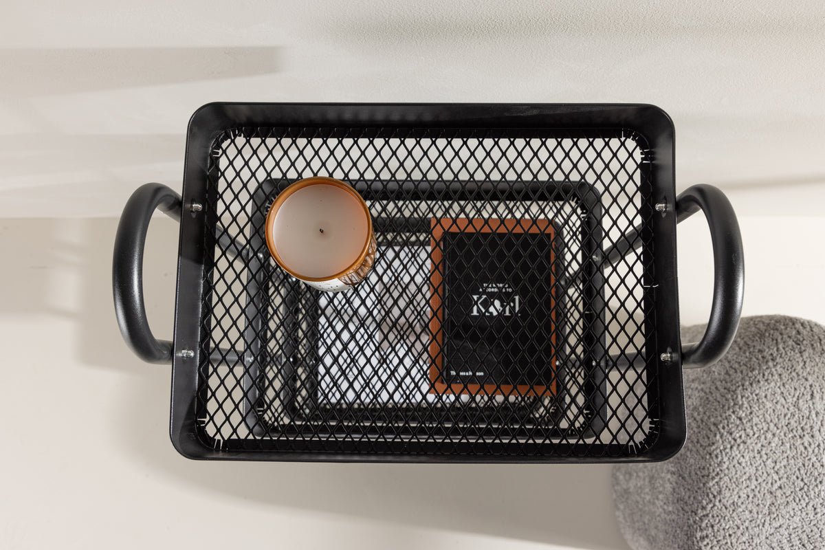 Shelf Manaus – Rolling shelf with 4 shelves in Black