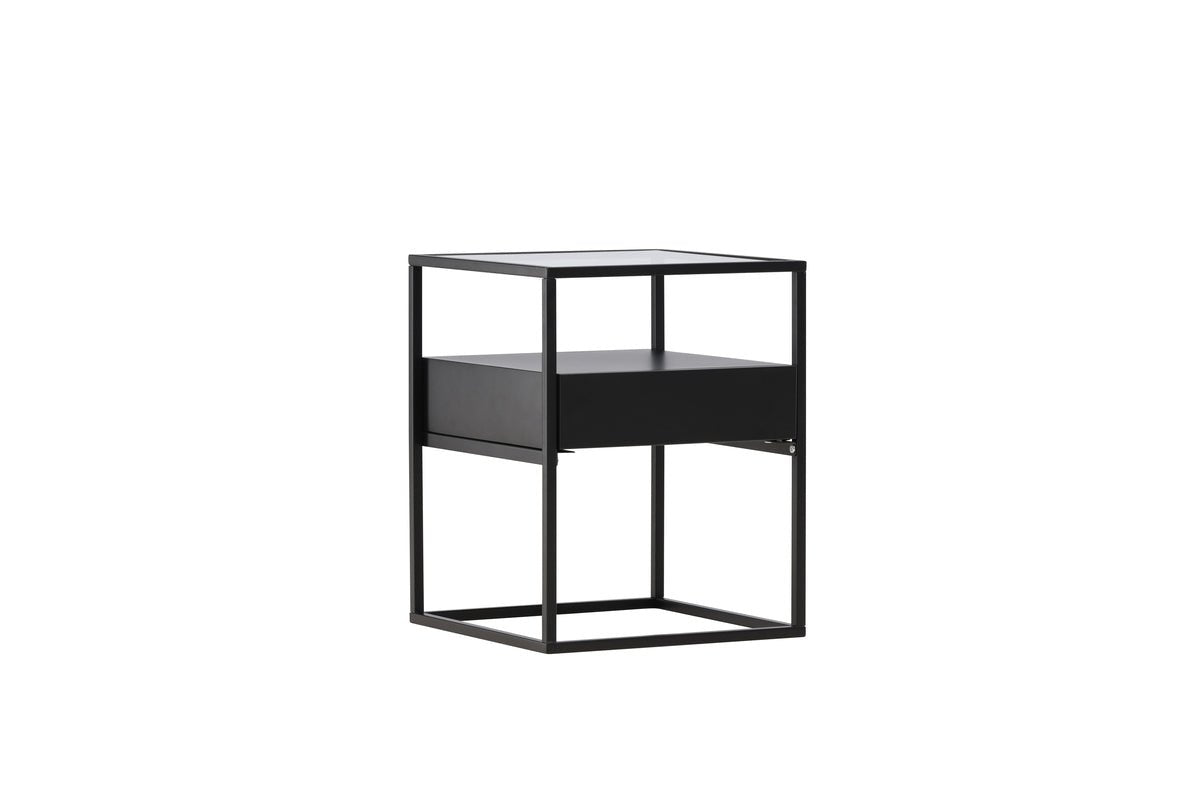 Side table Celia – in two colors with glass top