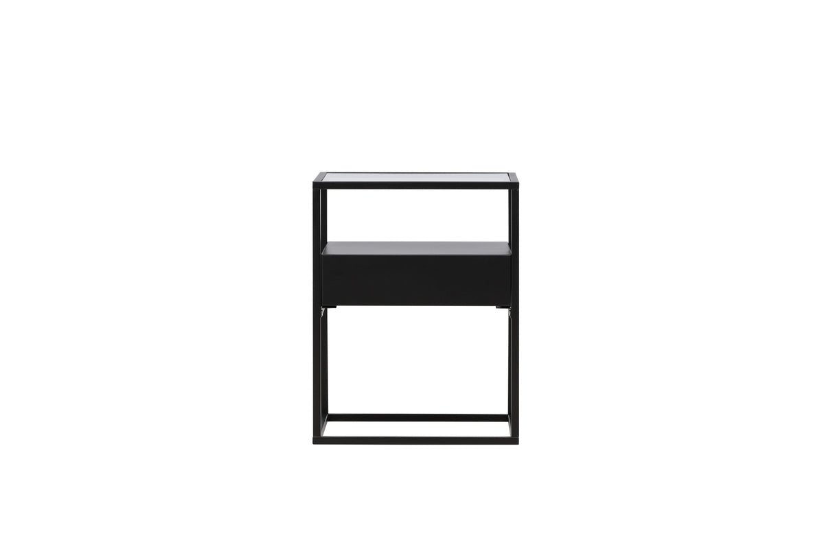 Side table Celia – in two colors with glass top