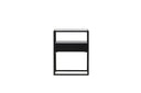 Side table Celia – in two colors with glass top