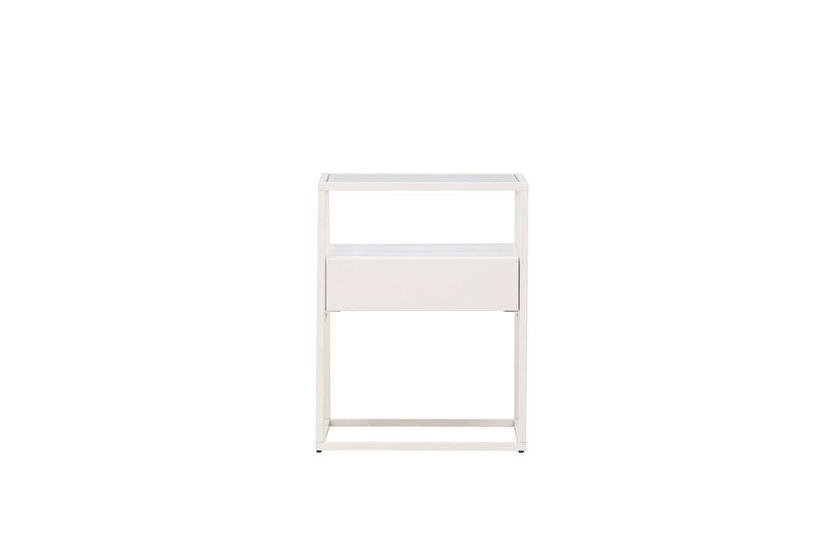 Side table Celia – in two colors with glass top