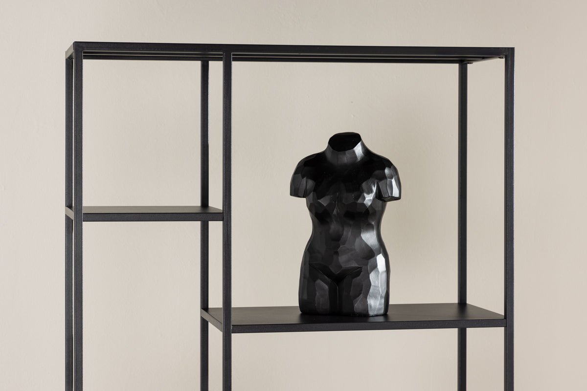 Tall shelf – high shelf with 6 shelves in Black