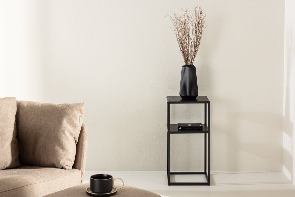 Beistelltisch Lara – stilvolles Design aus schwarzem Stahl