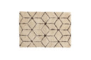 Bath Mat Semara - in a beige-brown combination made of soft cotton