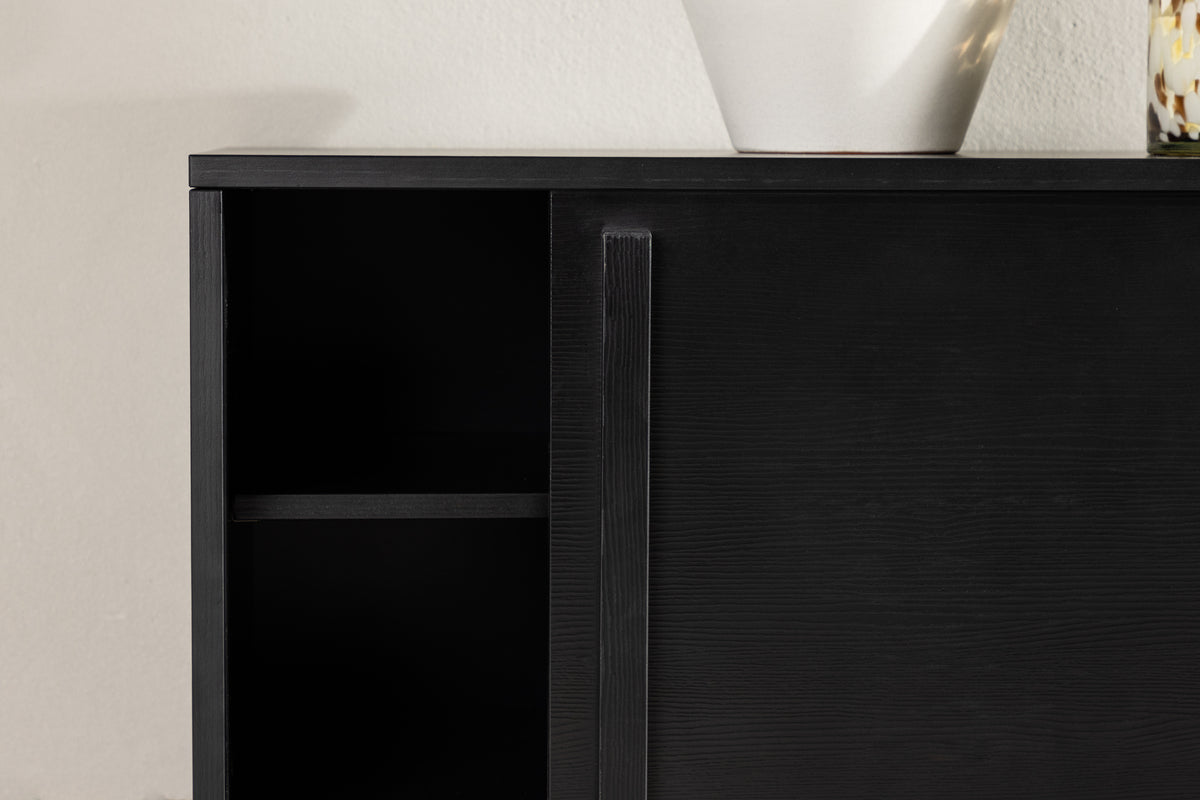 Designer TV lowboard Valero 180 cm MDF – matte, with slatted front