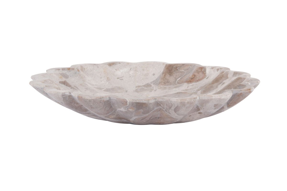 Bowl Averelle – made of marble / flower-shaped