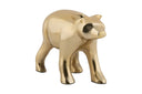 Statue Grizzly – Metall in Goldoptik
