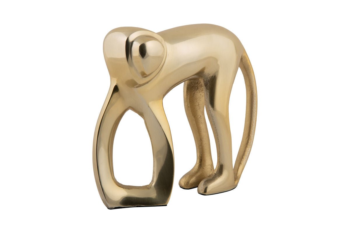 Statue "Simio" – Metal Figurine in Gold Finish