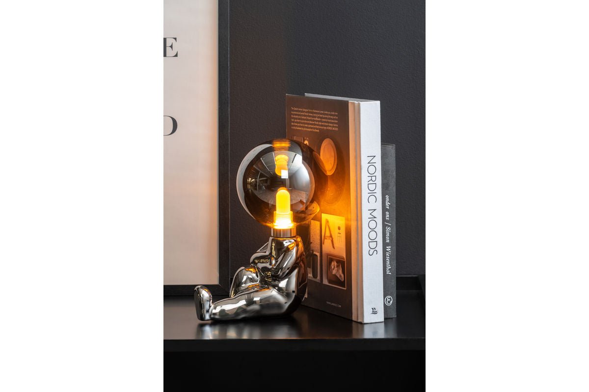 Tischlampe Antman (sitzend)  - Designlampe Hochglanz beschichtet mit LED