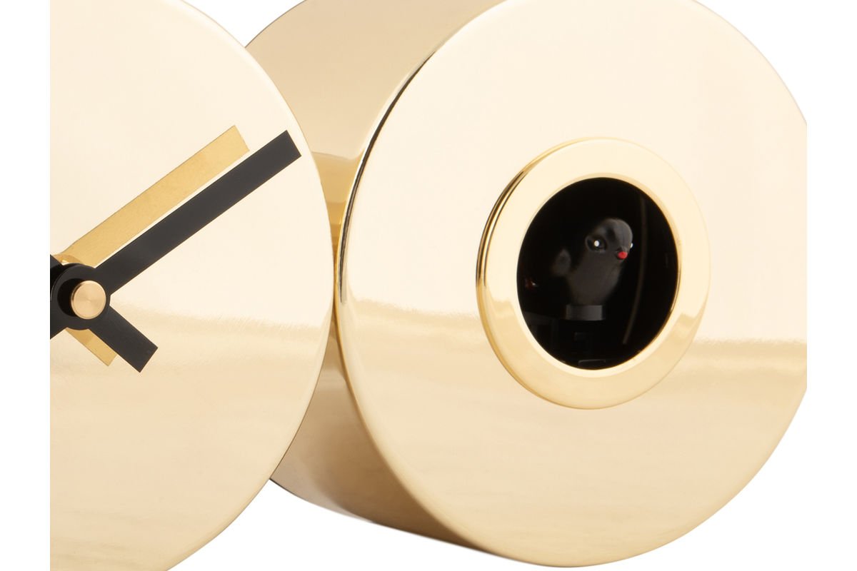 Modern clock Auron - standing - made of iron