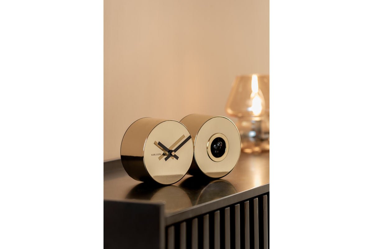 Modern clock Auron - standing - made of iron