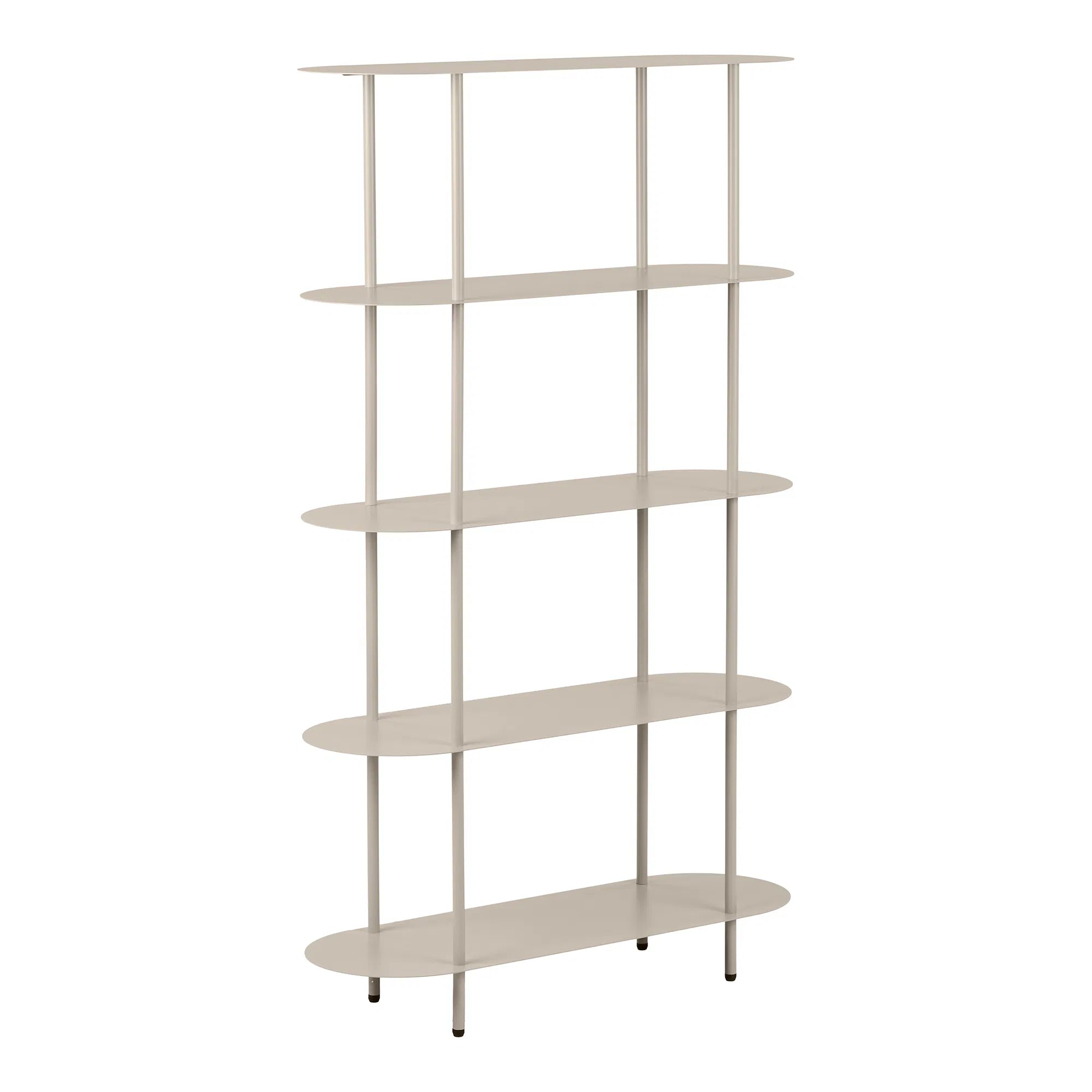 Elnora Freestanding Shelf – made of metal in sand color