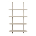 Standregal Elnora – aus Metall in Sandfarbe