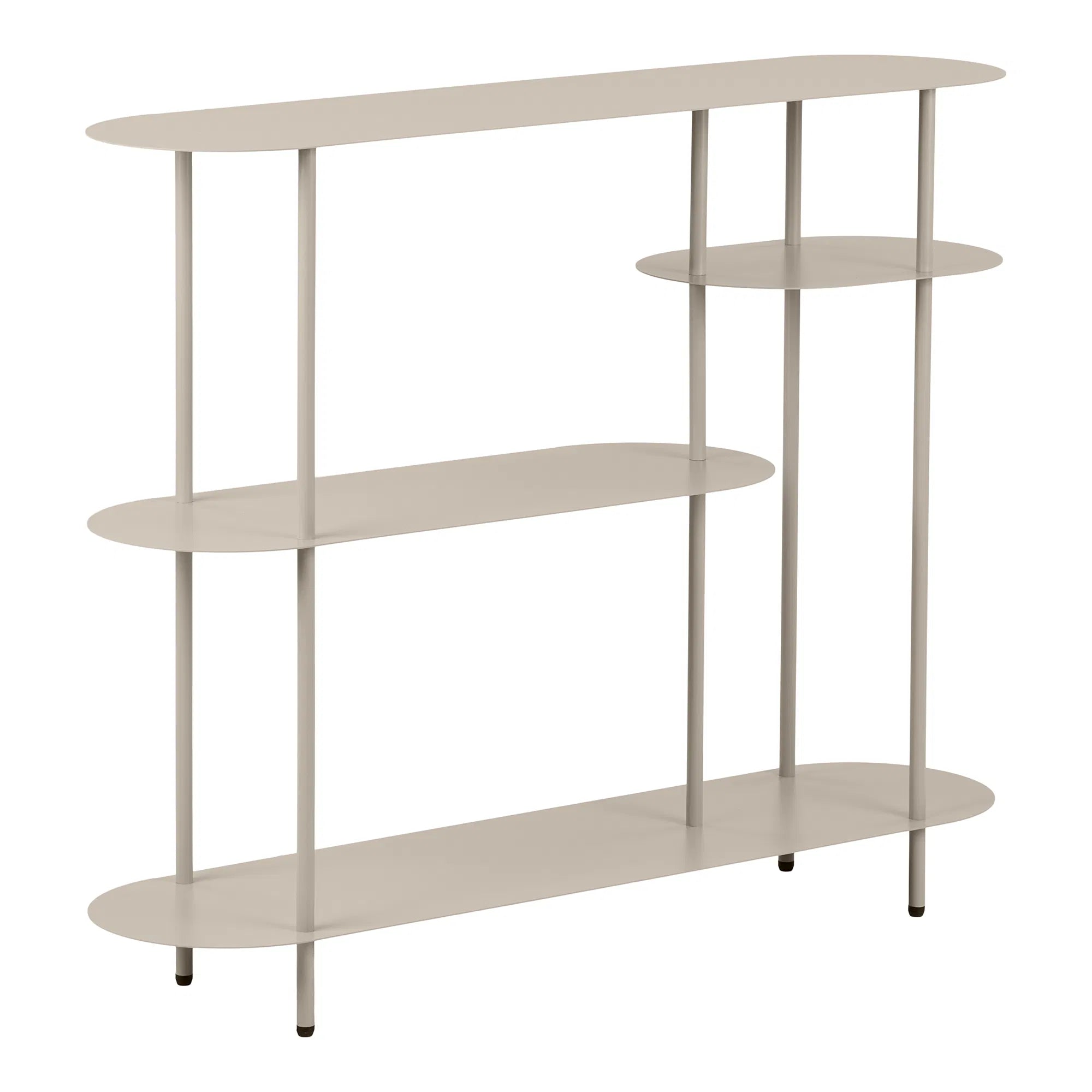 Osmira Freestanding Shelf – made of metal in sand color