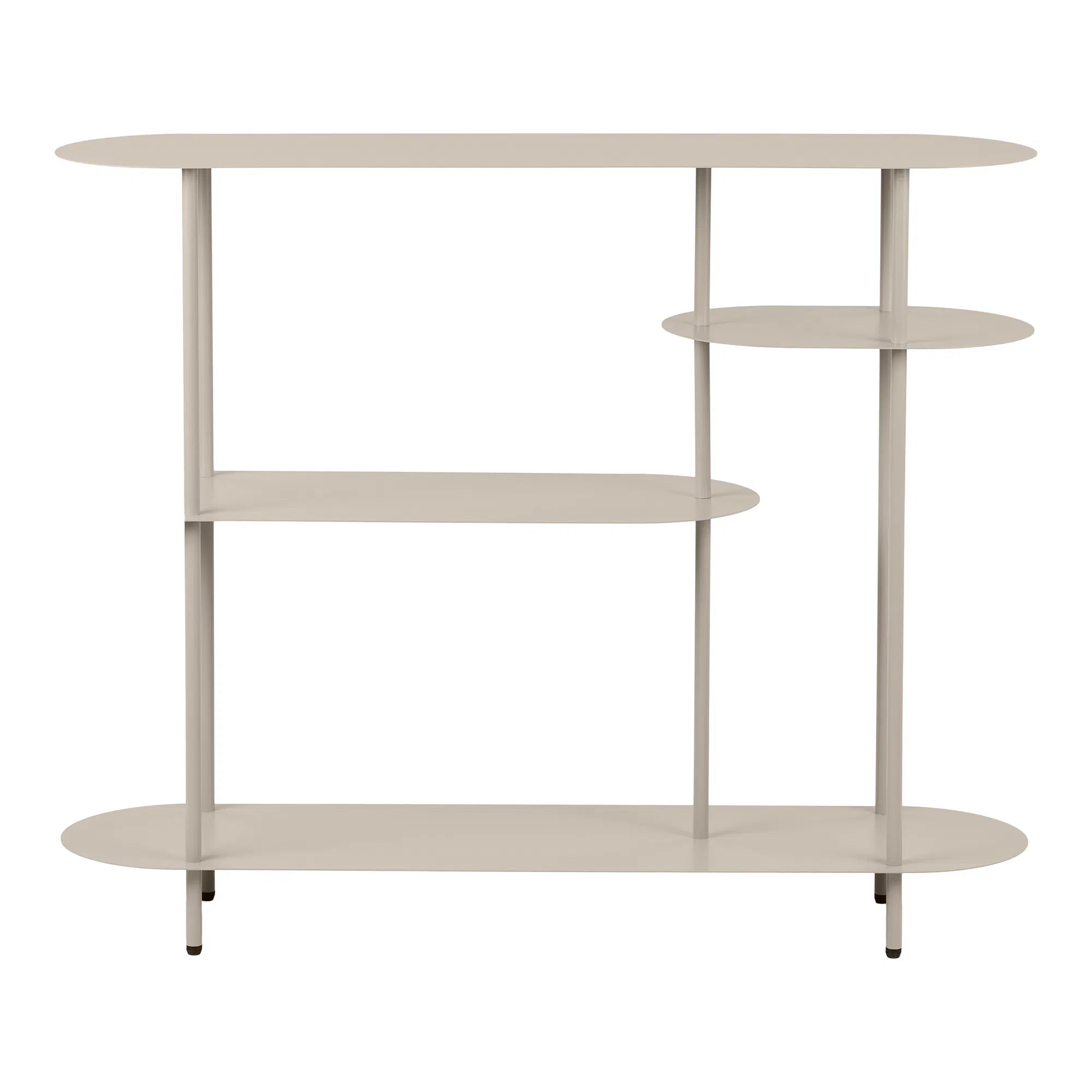 Osmira Freestanding Shelf – made of metal in sand color
