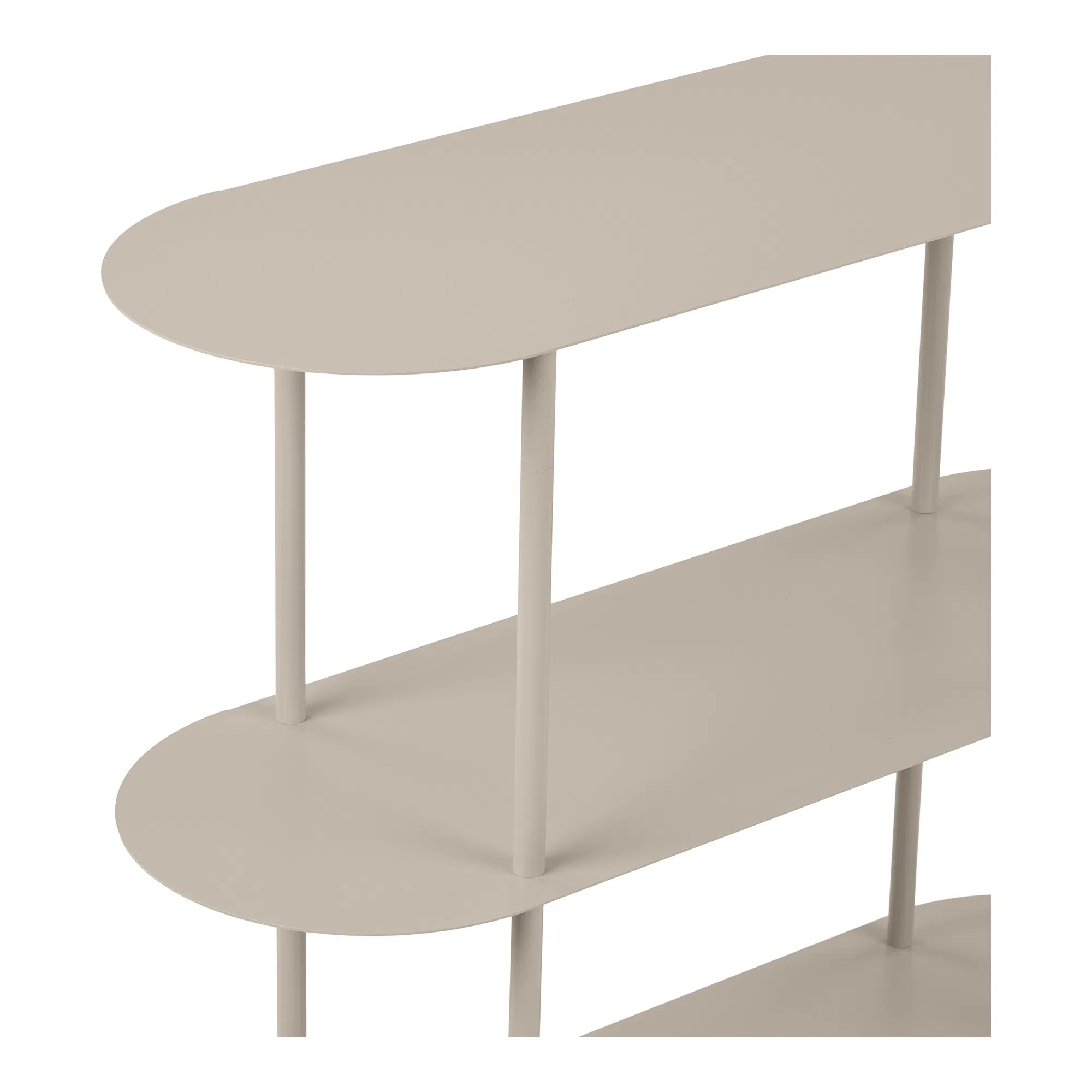 Kaldora Freestanding Shelf – made of metal in sand color