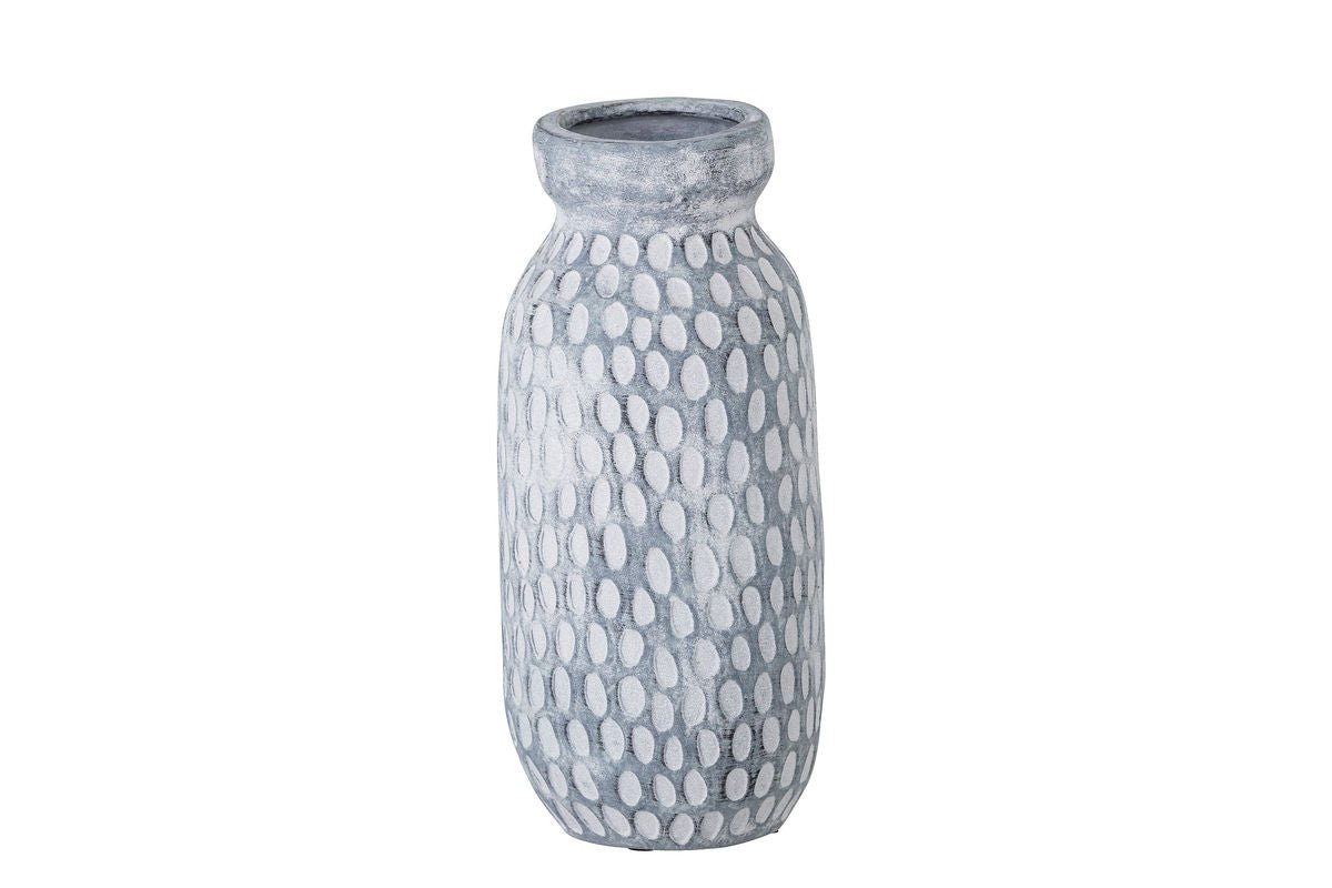 Vase "Rusti" - gray ceramic vase