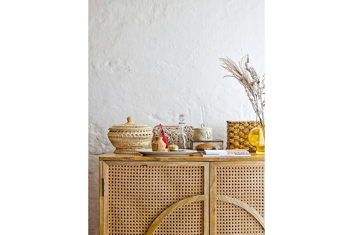 Servierplatte Avelis  - aus Steingut gefertigt - Blumenmotiv