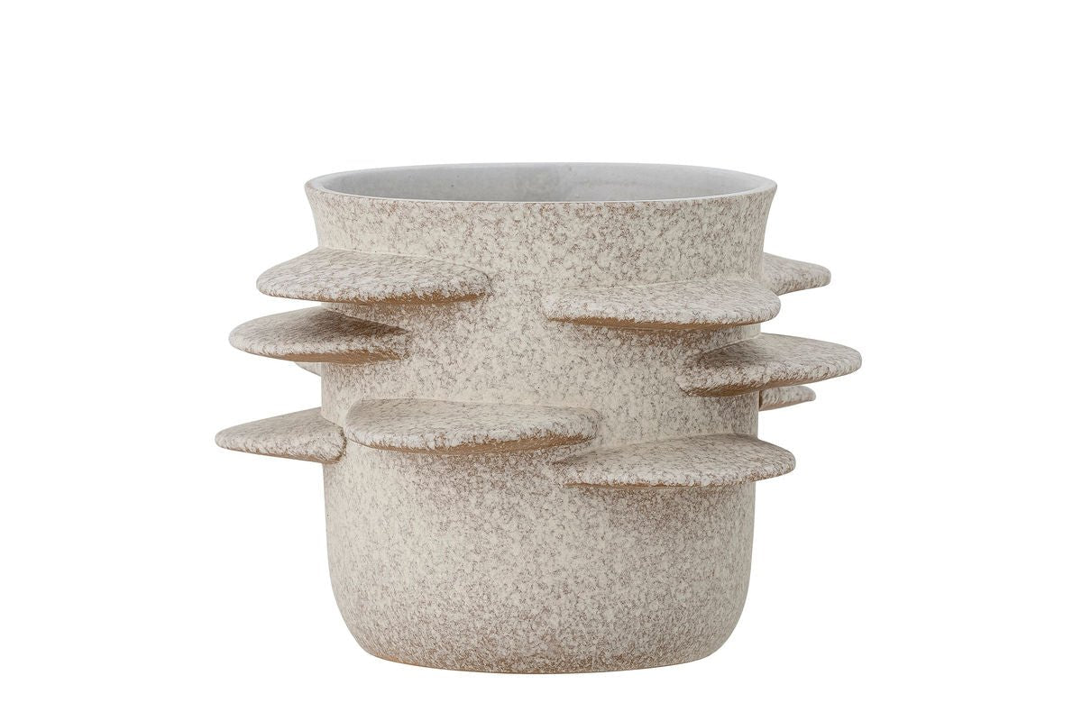 Flower Pot Noto – Sculptural Design in Light Natural Tone