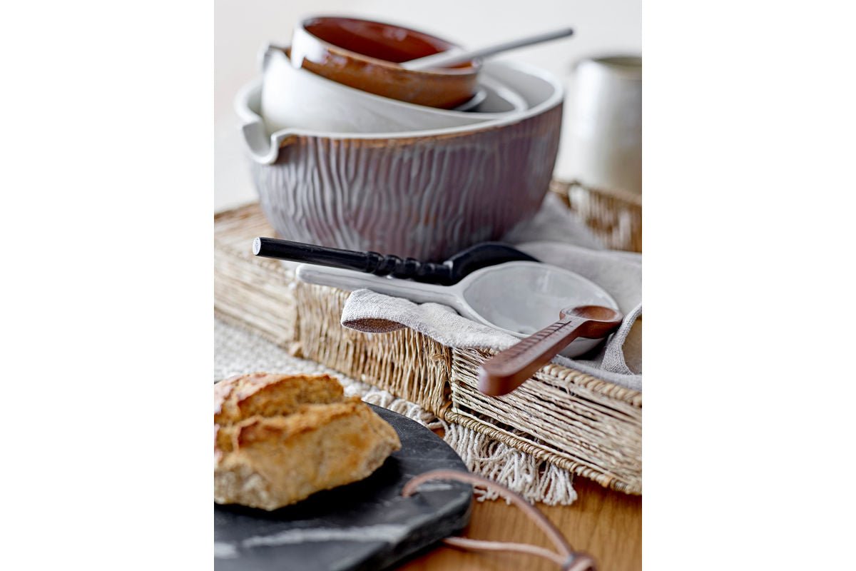 Schüssel Tira - aus Steingut in der Farbe Natur