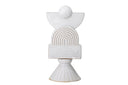 Svalen White Sculpture – Sculptural Design Object Made of Stoneware