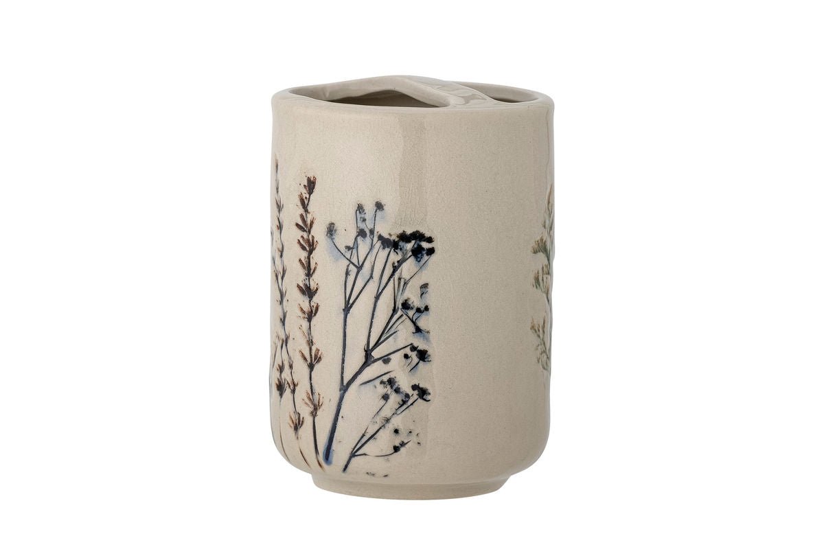 Soap Dispenser Set Klem – Stoneware with Crackled Glaze (Set of 2)