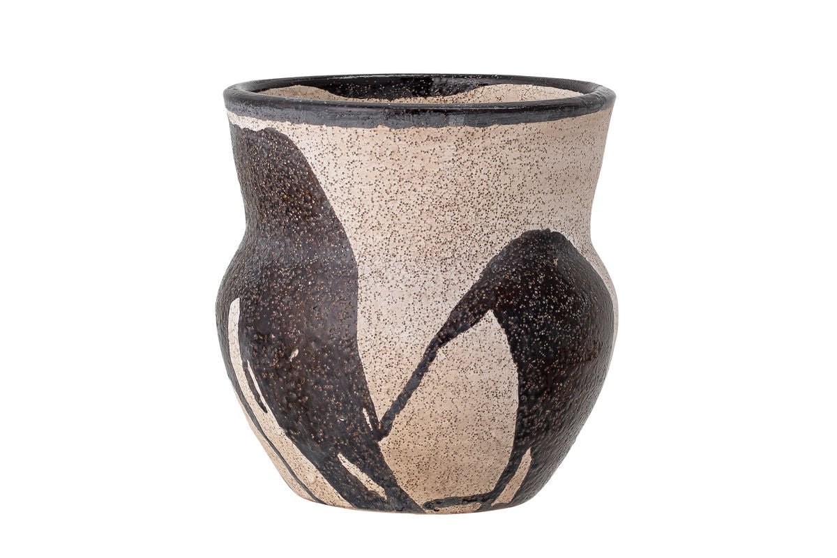 Decorative Flower Pot Arosa – Handcrafted Design in Black