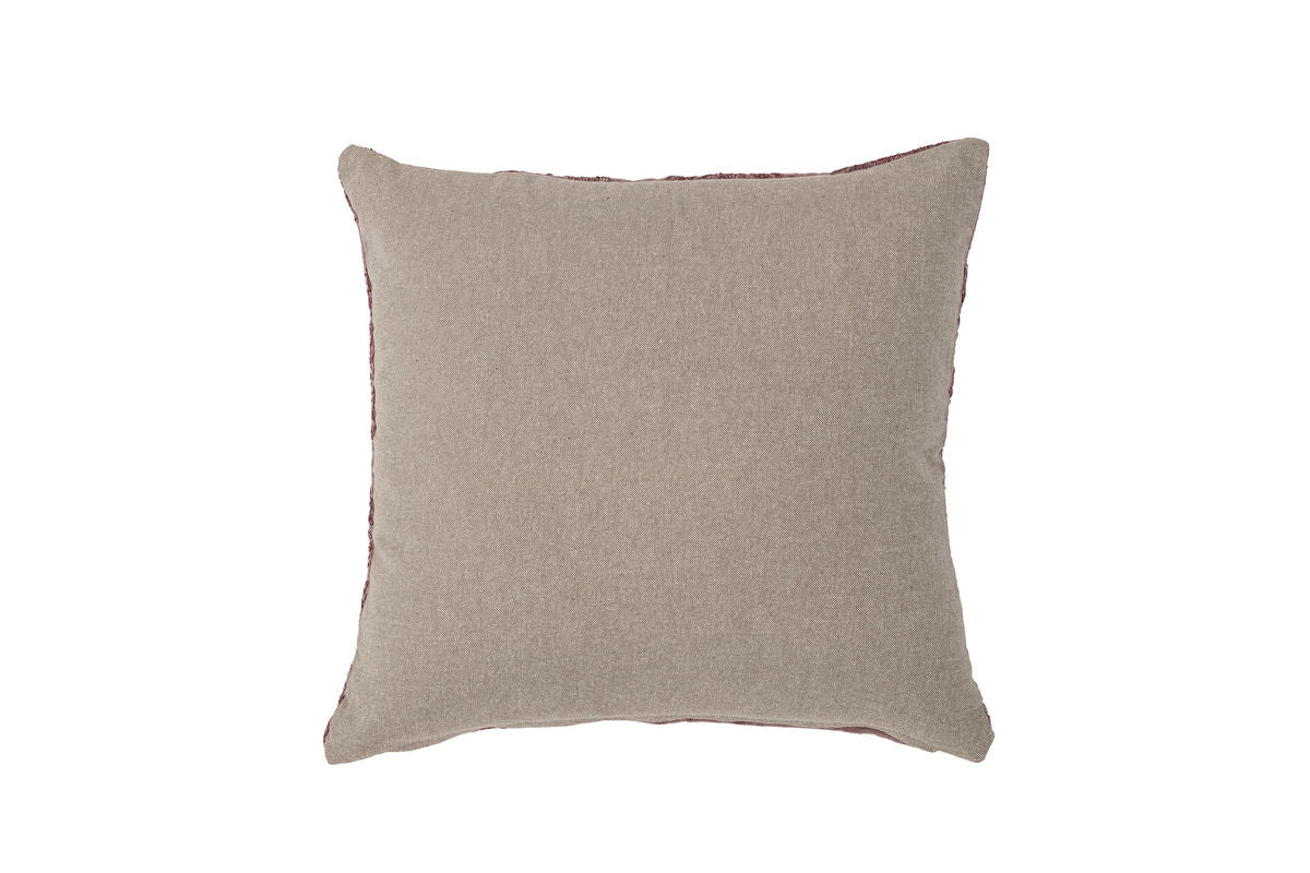 Decorative Pillow Brea – Cotton Pillow in Violet with Embroidery