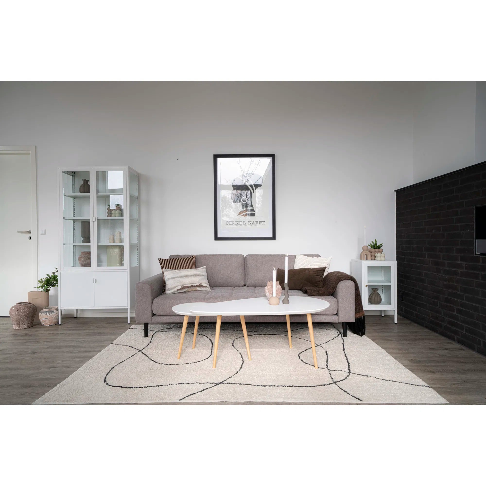 Carpet Arenzo – Modern cotton carpet with abstract pattern, 160x230 cm
