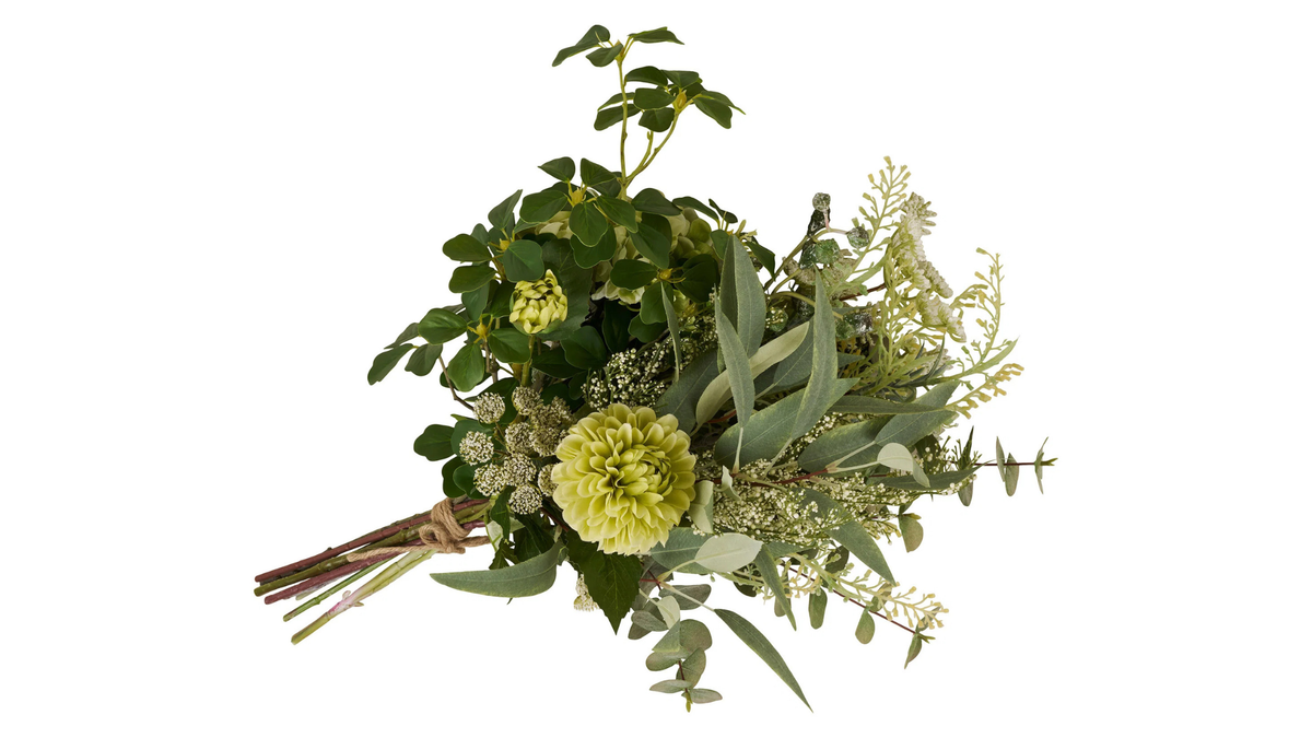 Artificial flower bouquet Golden Hour - with radiant golden accents