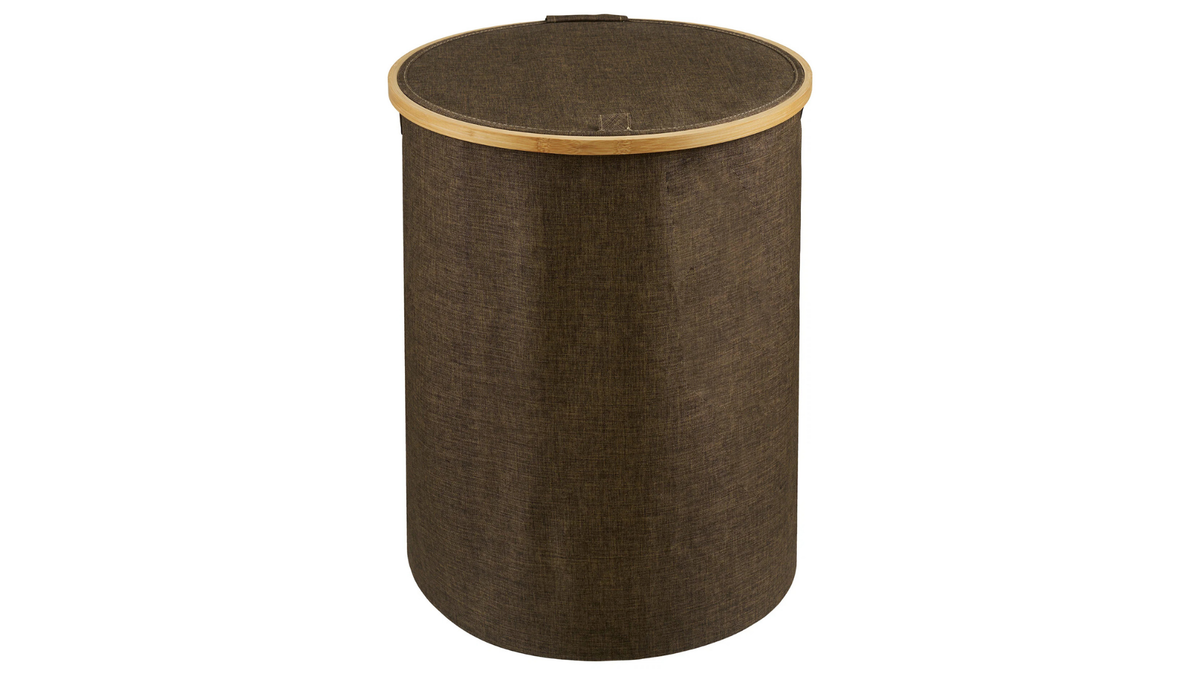 Laundry basket Marcello - made of bamboo and polyester