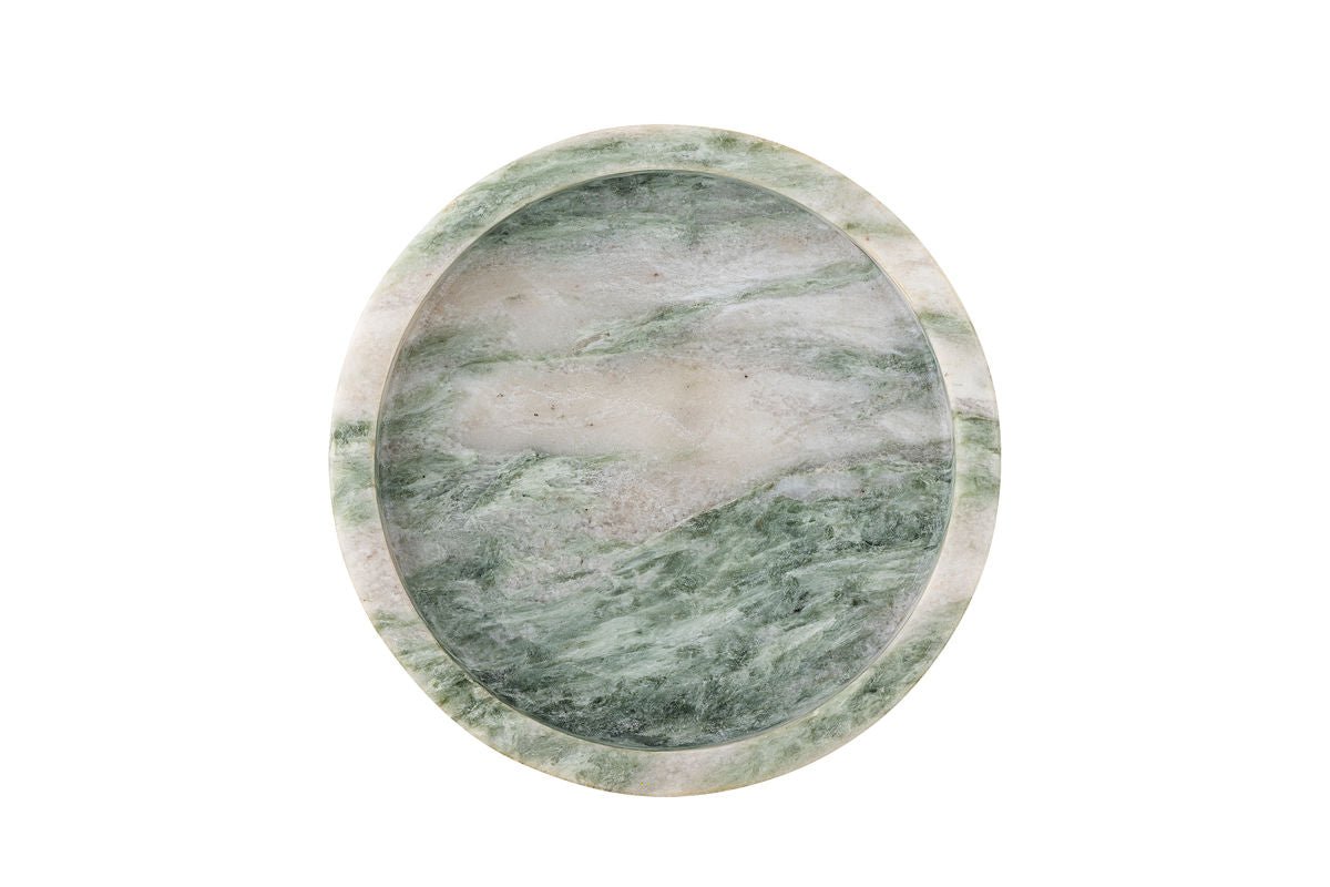 Tray Daphne – Green Marble with Natural Elegance