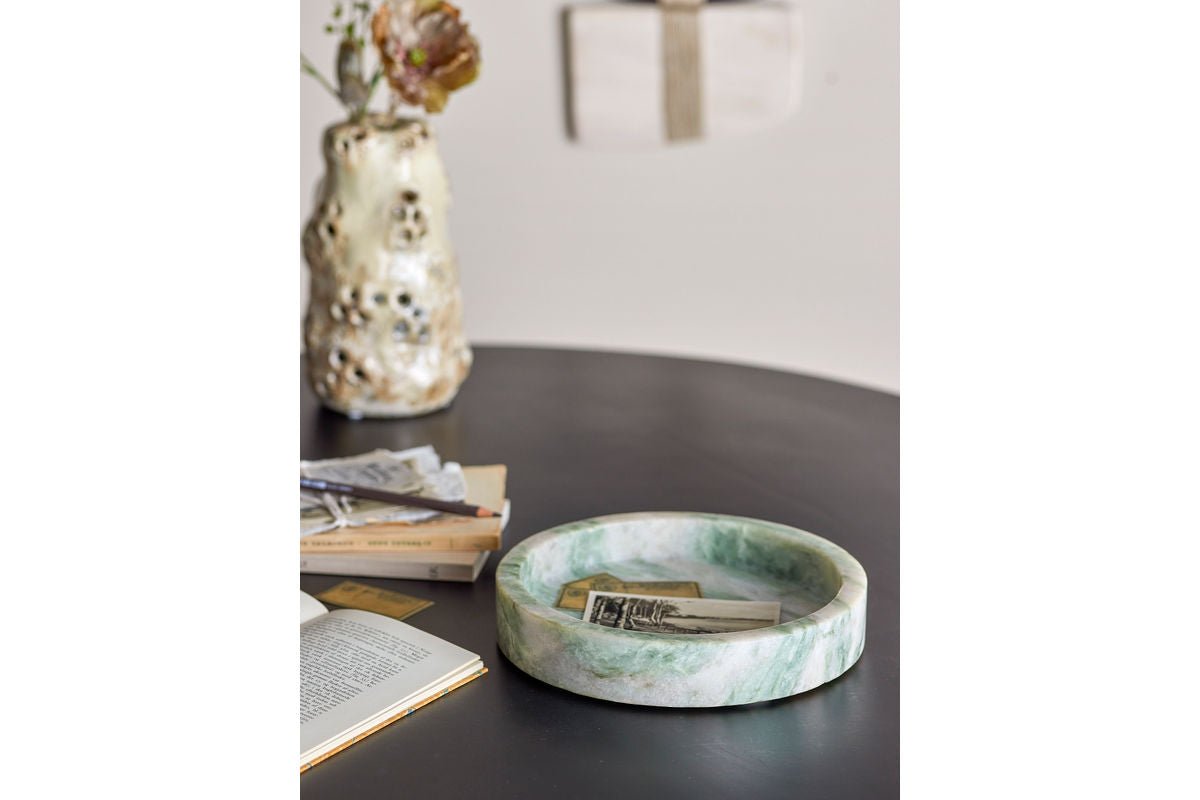 Tray Daphne – Green Marble with Natural Elegance