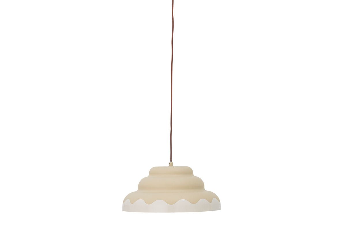 Pendant Lamp Kora – Rounded Design in Soft Natural Tone