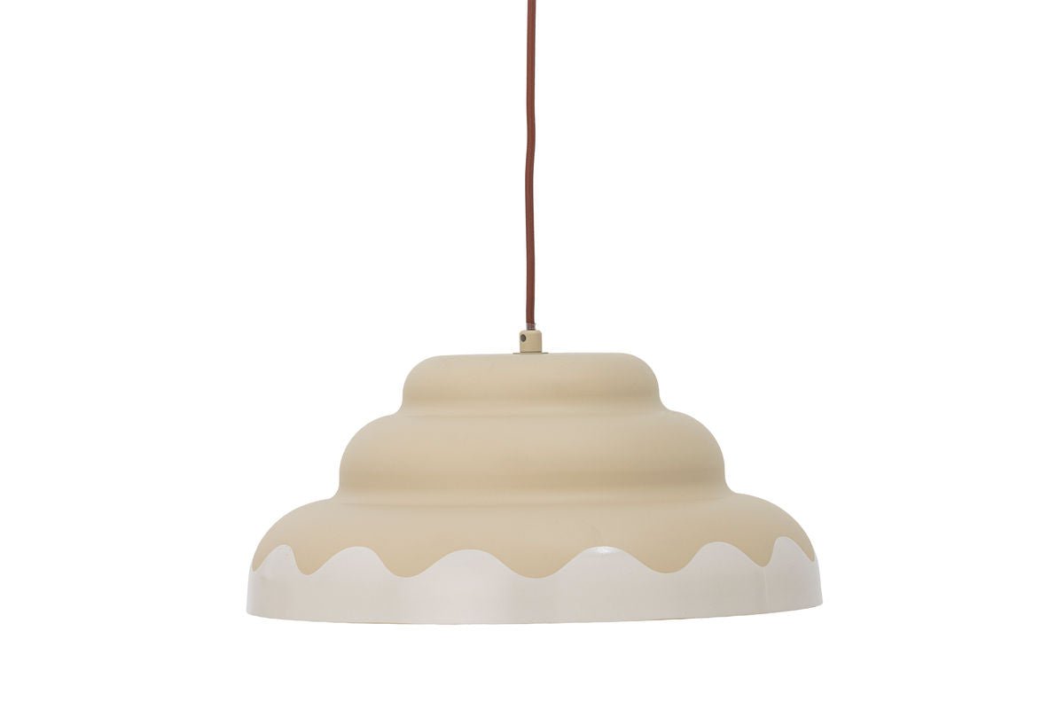 Pendant Lamp Kora – Rounded Design in Soft Natural Tone