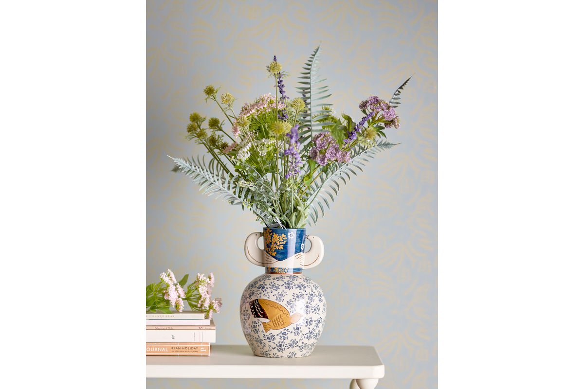 Vase "Granny" – Stoneware with Painting