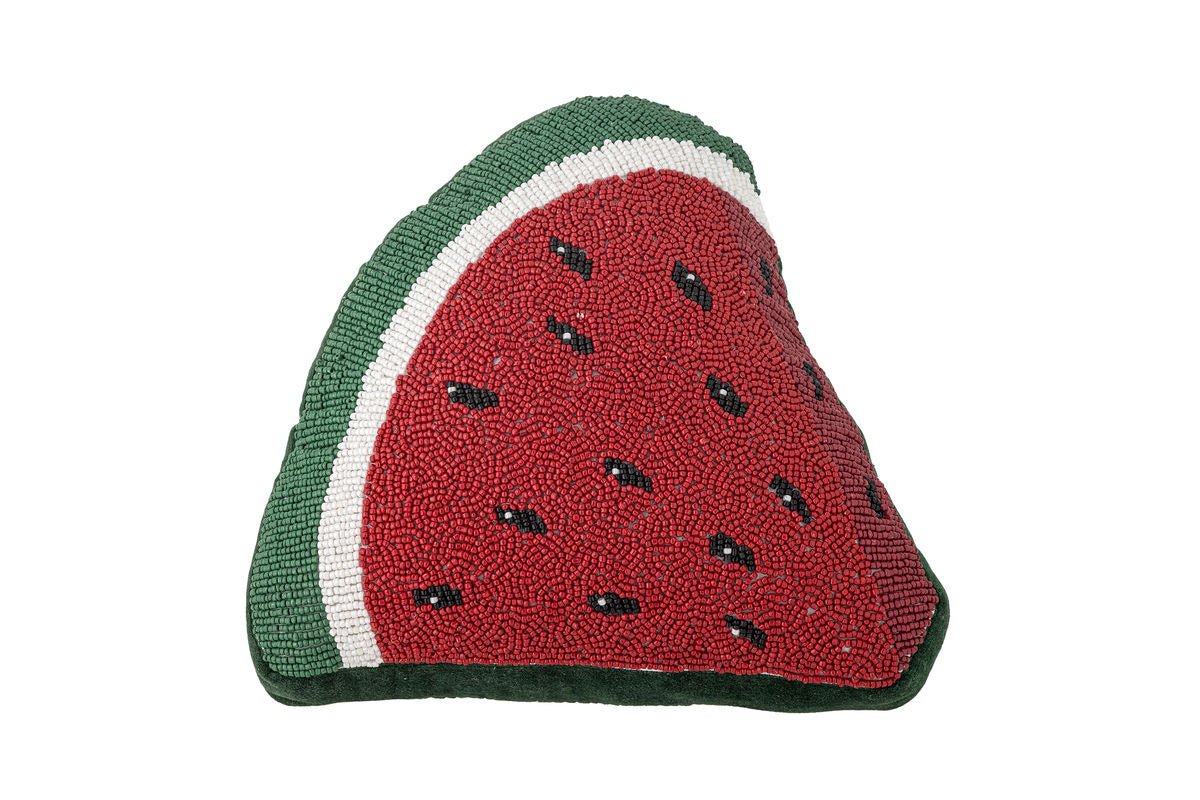 Decorative Pillow Palermo – Watermelon Design with Glass Beads