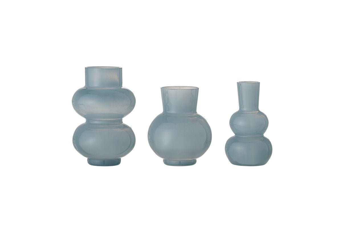 Vase Set (3-piece) "Müsty" – made of Glass