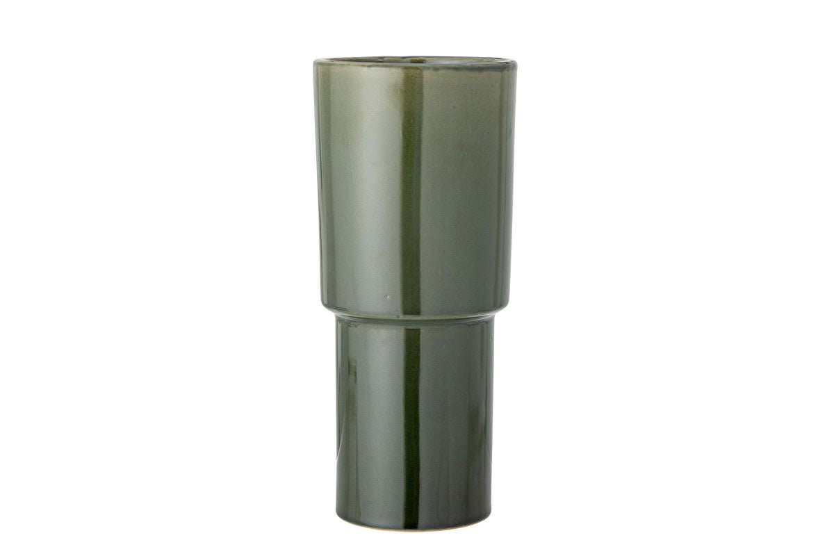 Vase Lizi - Green, made of stoneware