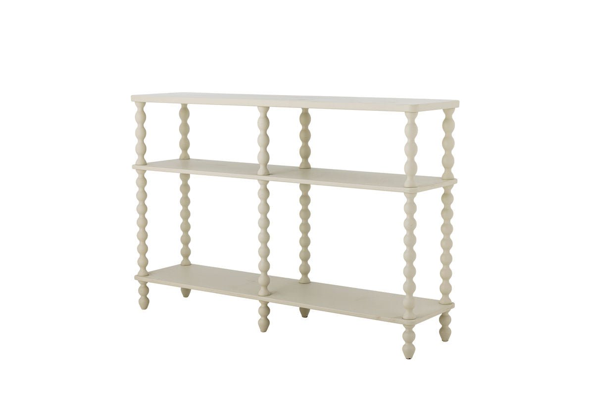 Console Table Elira – Delicate Look in Cream White Wood