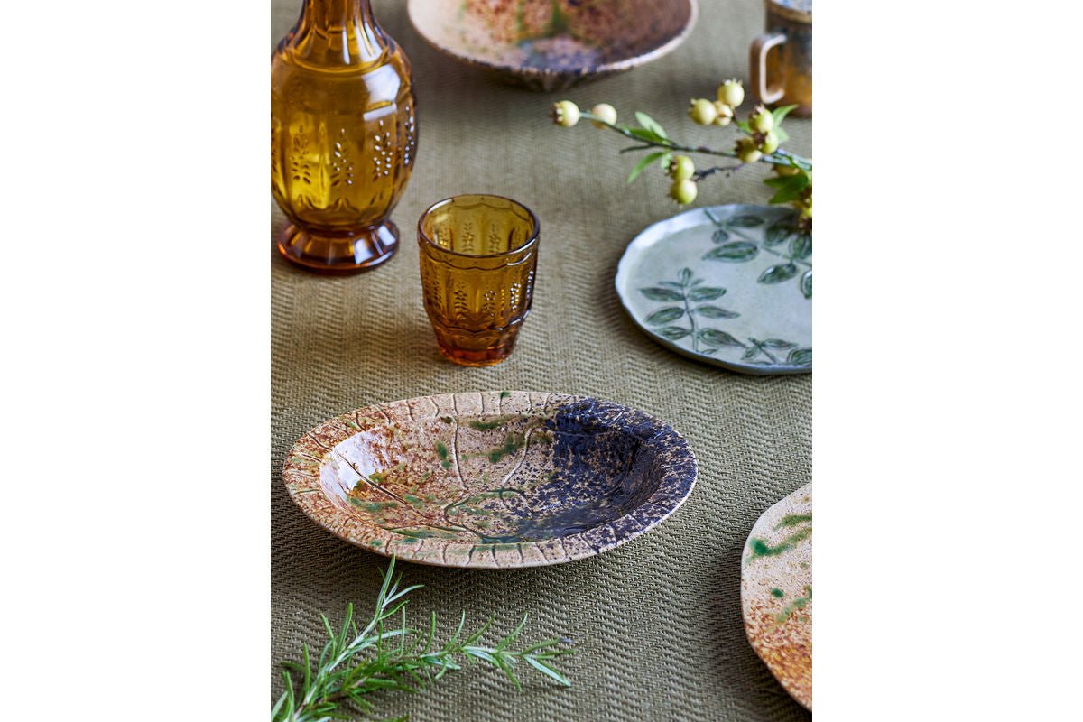 Serving Platter Caléa – made of Stoneware with Reactive Glaze