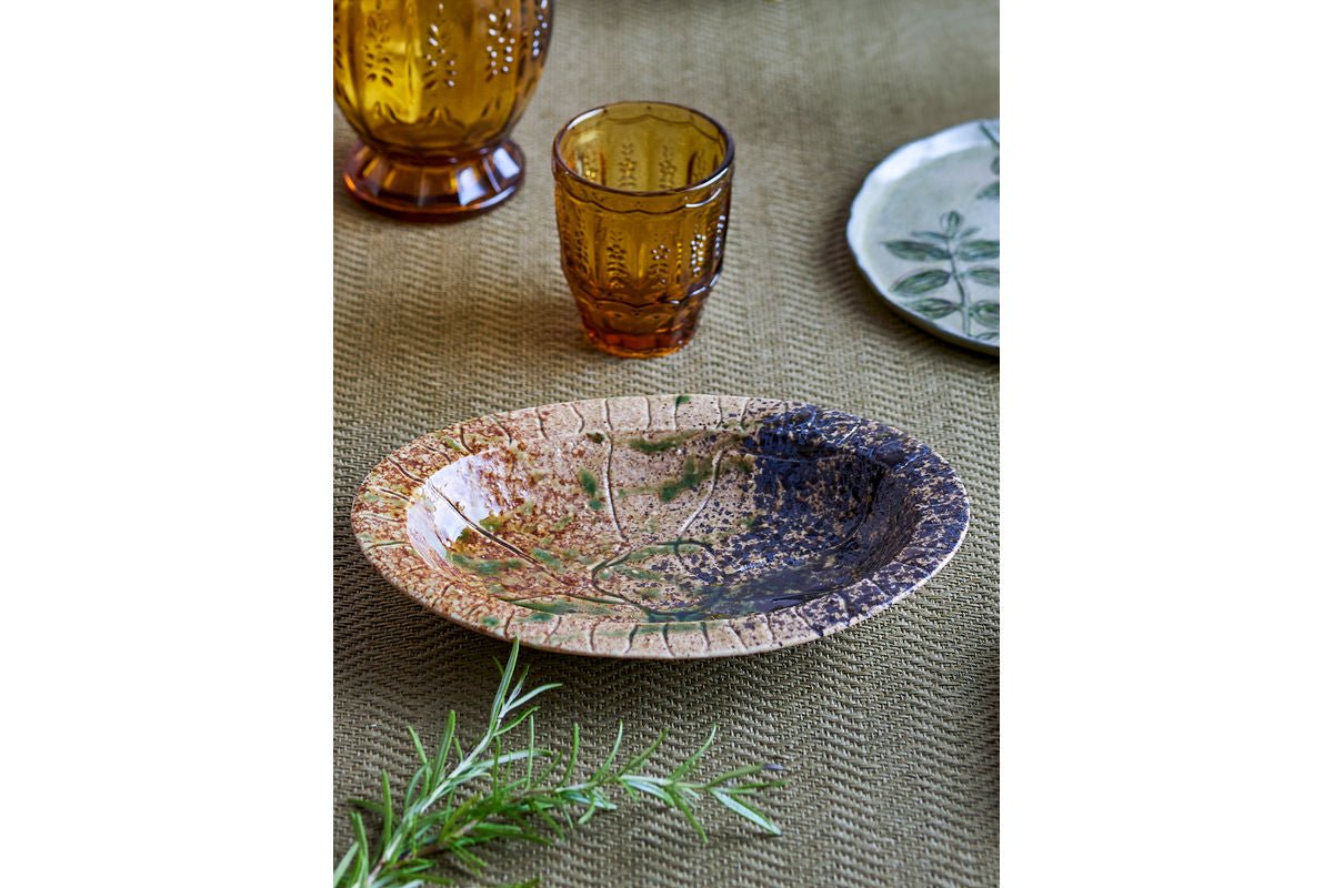 Serving Platter Caléa – made of Stoneware with Reactive Glaze