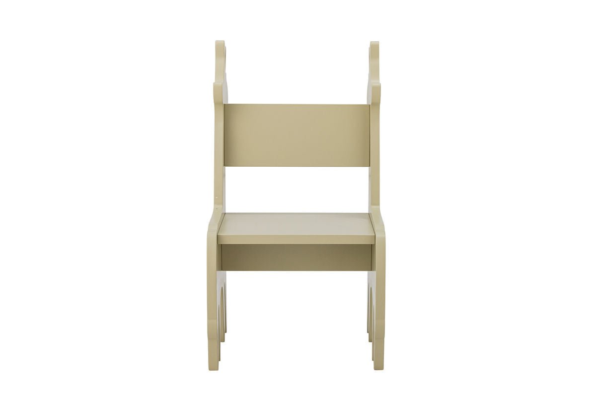 Children's Chair "Gigi" – FSC®-Certified MDF in Natural & Gray Tones