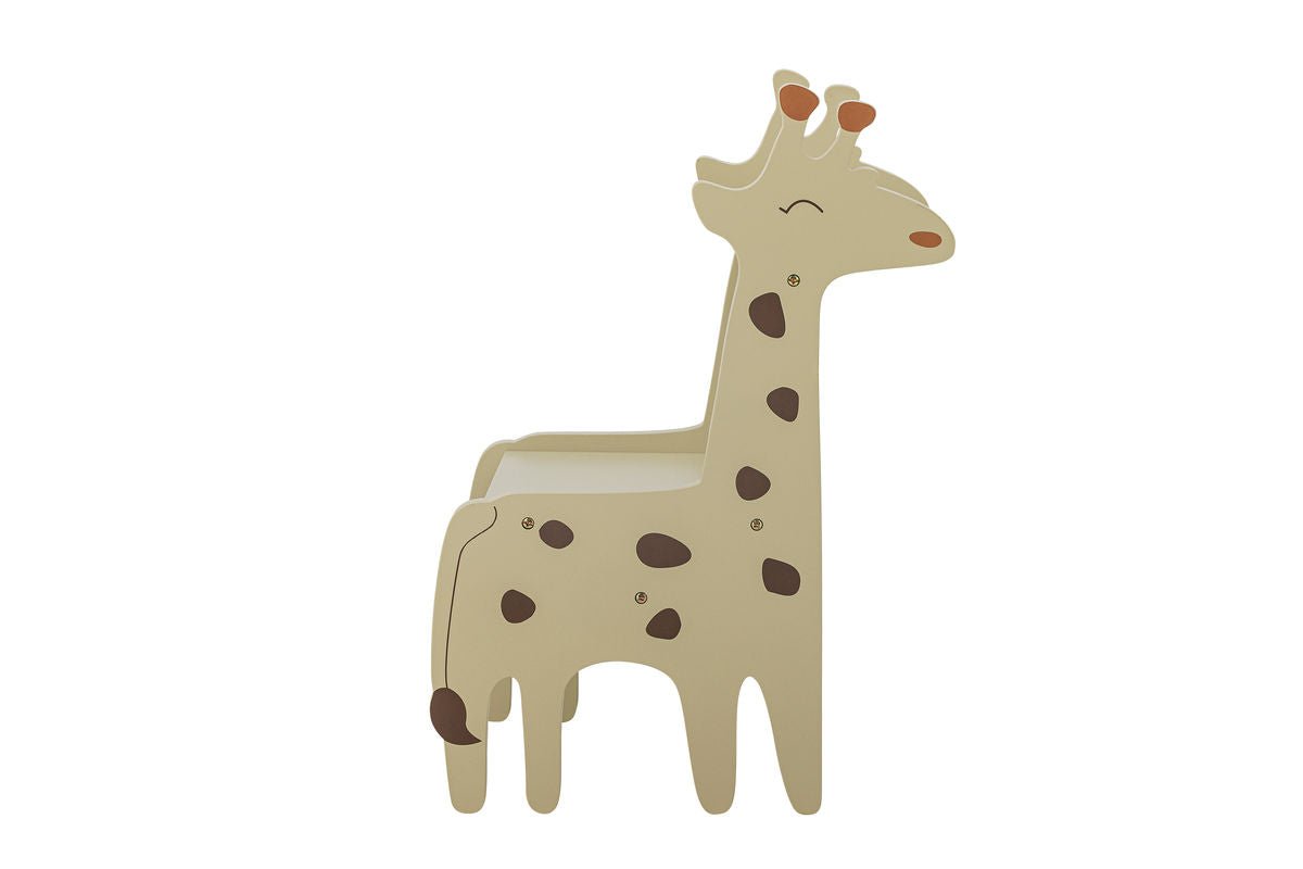 Children's Chair "Gigi" – FSC®-Certified MDF in Natural & Gray Tones