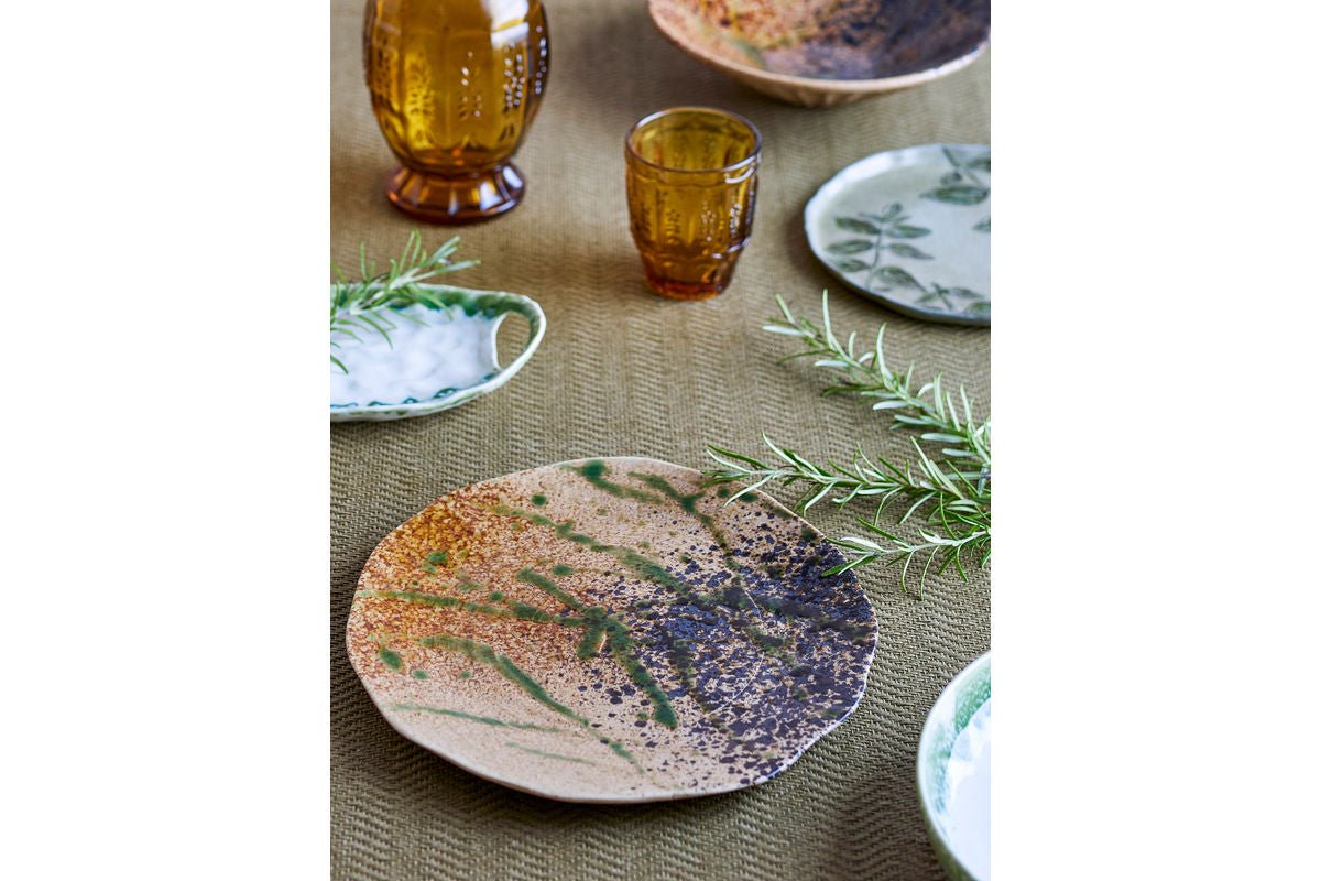 Serving Platter Noara – made of stoneware with reactive glaze