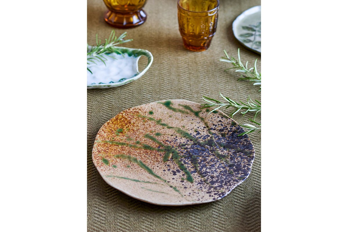 Serving Platter Noara – made of stoneware with reactive glaze