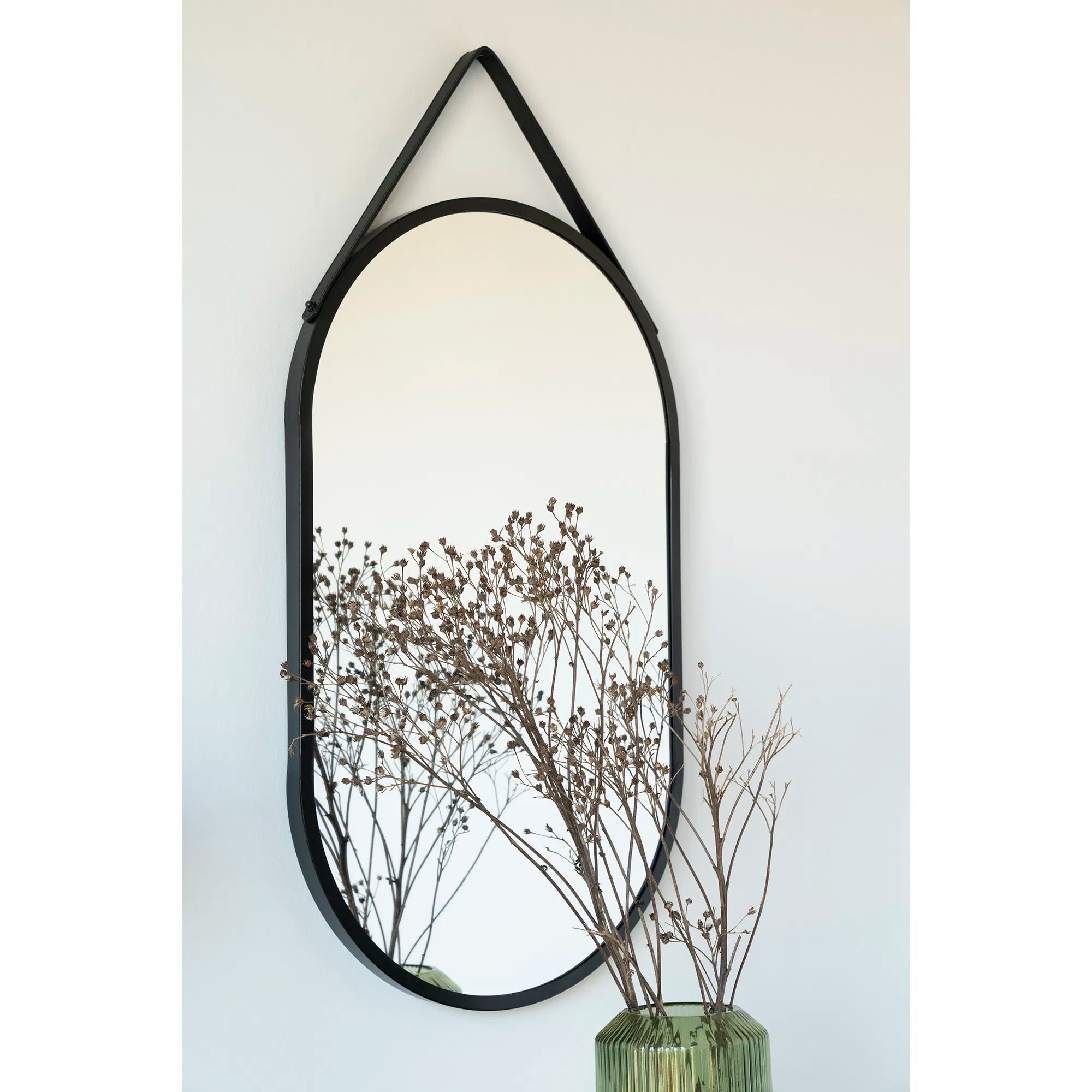 Spiegel Levanto – Hanging mirror with black frame (35×60 cm)