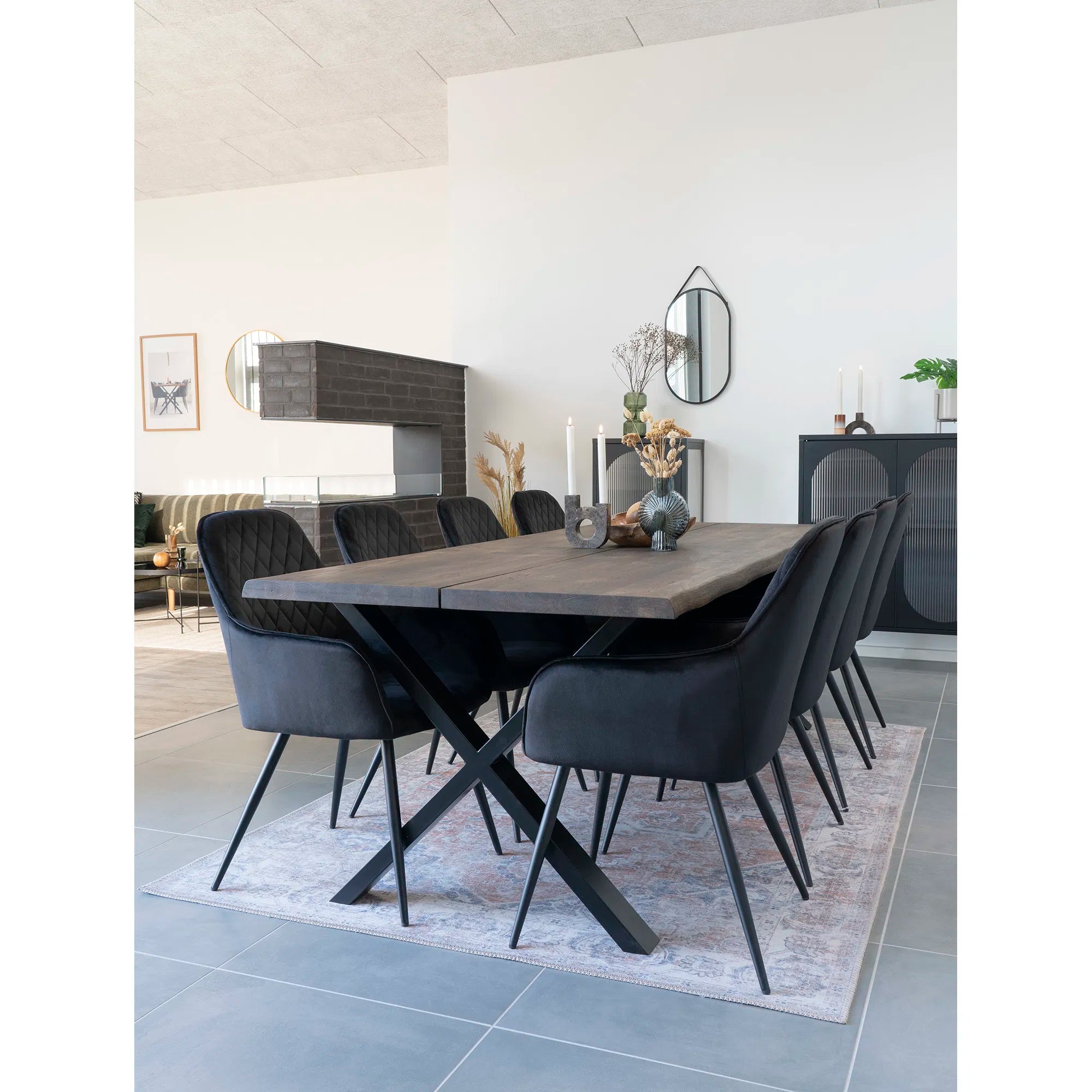 Spiegel Levanto – Hanging mirror with black frame (35×60 cm)